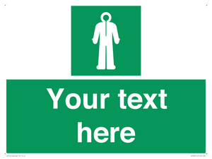 Custom sign safe condition Survival clothing